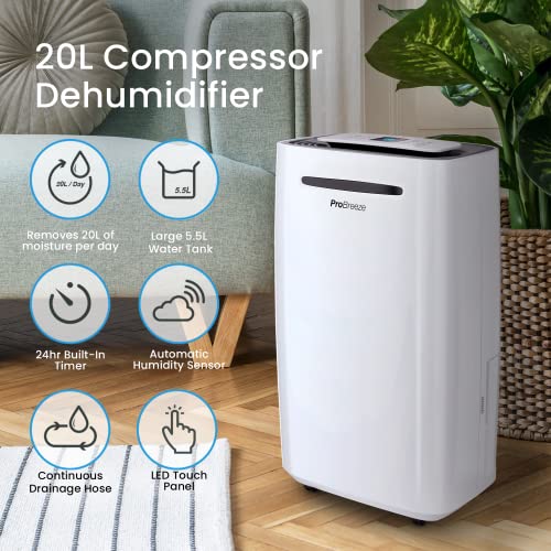 Pro Breeze® 20L/Day Dehumidifier