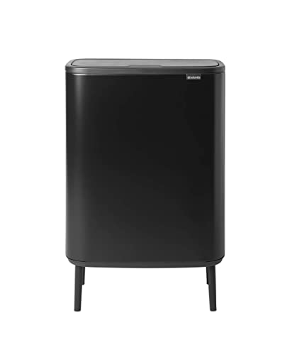 Brabantia Bo Touch Bin Hi - Matt Black Waste/Recycling Kitchen Bin