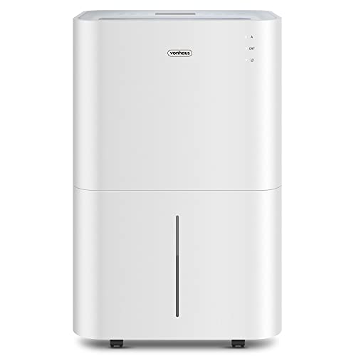 VonHaus Dehumidifier 20L/Day – LED Display, 24 Hour Timer