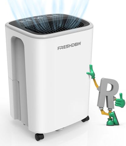 12L/Day Dehumidifier, FRESHDEW Dehumidifiers