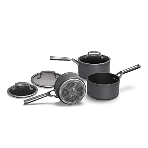 Ninja ZEROSTICK Premium Cookware 3-Piece Saucepan Set