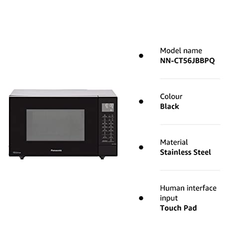 Panasonic NN-CT56JBBPQ Slimline Combination Microwave Oven, Black