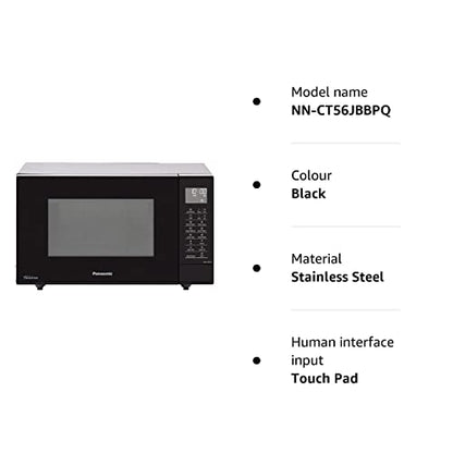 Panasonic NN-CT56JBBPQ Slimline Combination Microwave Oven, Black