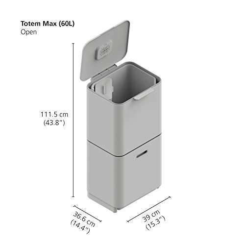 Joseph Joseph Totem Max 60 Litre Waste Separation and Recycling Kitchen Bin