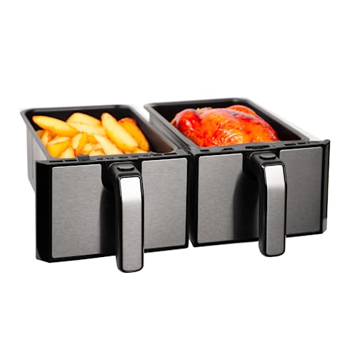 SIA Dual Zone Air SIA Dual Zone Air Fryer in Black, 8L SAF76K