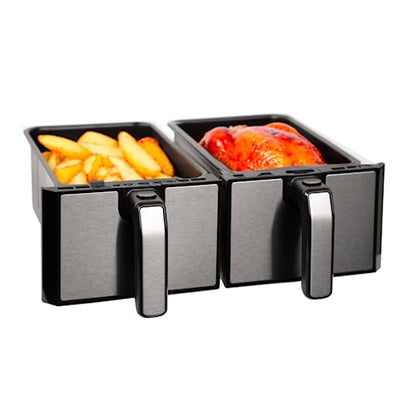 SIA Dual Zone Air SIA Dual Zone Air Fryer in Black, 8L SAF76K