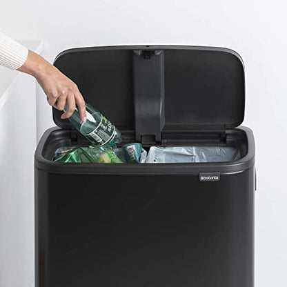 Brabantia Bo Touch Bin Hi - Matt Black Waste/Recycling Kitchen Bin