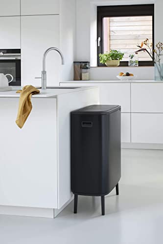 Brabantia Bo Touch Bin Hi - Matt Black Waste/Recycling Kitchen Bin