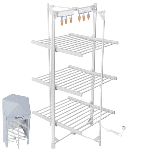 Rainberg Heated Clothes Airer, 3-Tier clothes airer