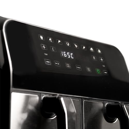 SIA Dual Zone Air SIA Dual Zone Air Fryer in Black, 8L SAF76K