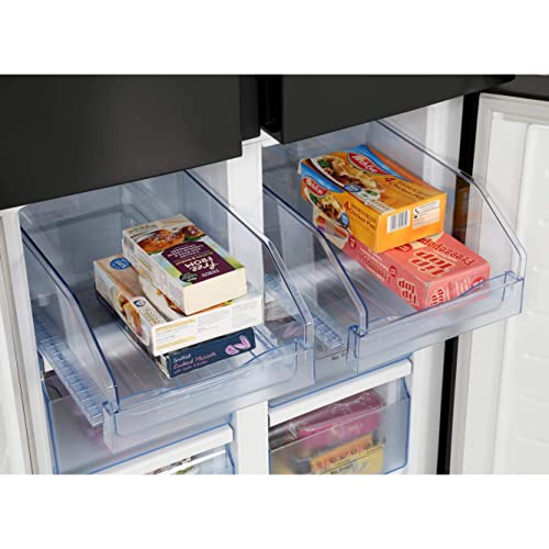 Hisense 431 Litre American Fridge Freezer - Black