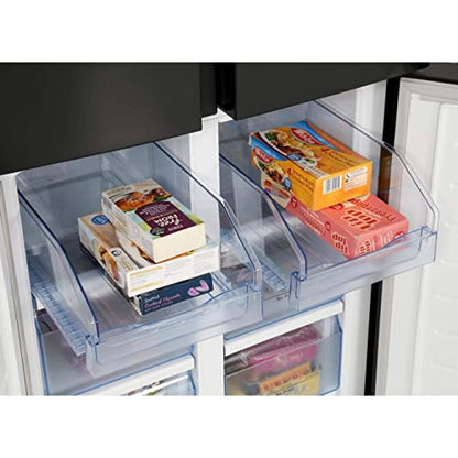 Hisense 431 Litre American Fridge Freezer - Black