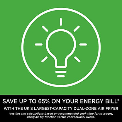 Ninja Foodi MAX Dual Zone Digital Air Fryer Black AF400UK