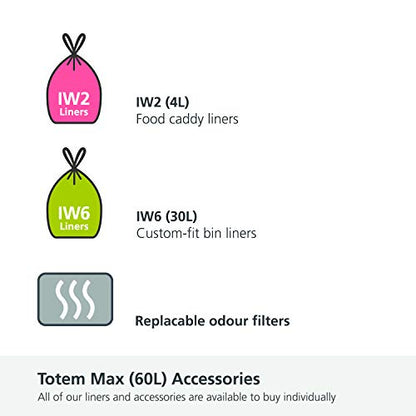 Joseph Joseph Totem Max 60 Litre Waste Separation and Recycling Kitchen Bin