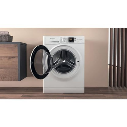 Hotpoint NSWA845CWWUKN 8Kg Washing Machine 1400 RPM B Rated White 1400 RPM