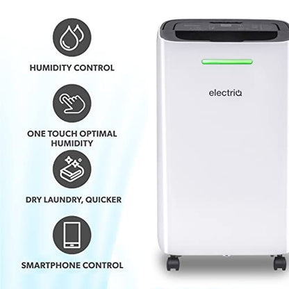 electriQ 12 Litre Smart WIFI Dehumidifier