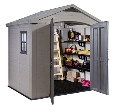 Keter Factor Outdoor Plastic Garden Storage Shed