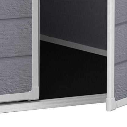 Keter Manor Outdoor Garden Storage Shed, Grey, 4 x 3 ft