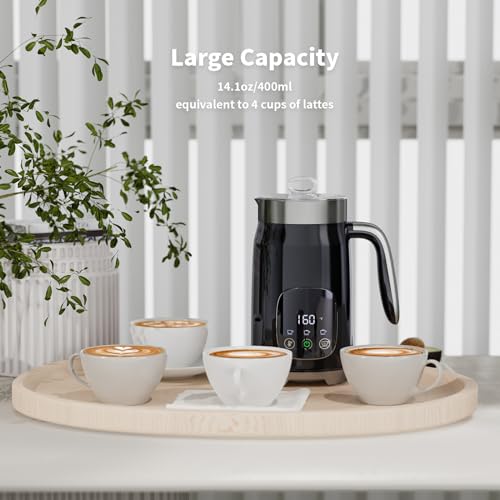 Electric Milk Frother, 14.1OZ/400ML Milk Frother