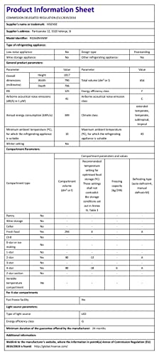 Hisense Freestanding Cross Door Fridge Freezer