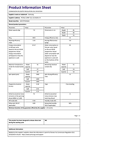 Samsung Series 5 WW70TA046AX/EU with ecobubble
