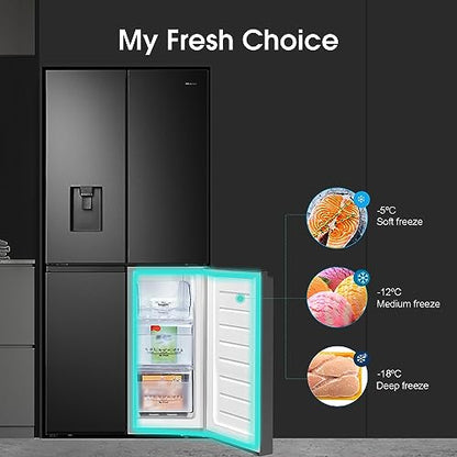Hisense Freestanding Cross Door Fridge Freezer