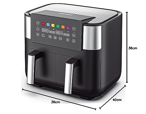 Air Fryer with 2 Baskets 7.6L, JOYAMI Dual Basket AirFryer