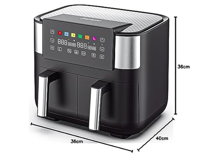 Air Fryer with 2 Baskets 7.6L, JOYAMI Dual Basket AirFryer