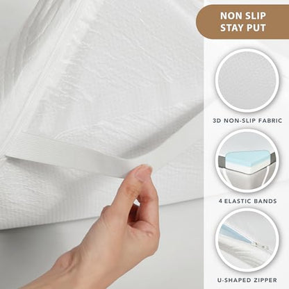 Degrees of Comfort 2 Inch Thick Memory Foam Mattress Topper