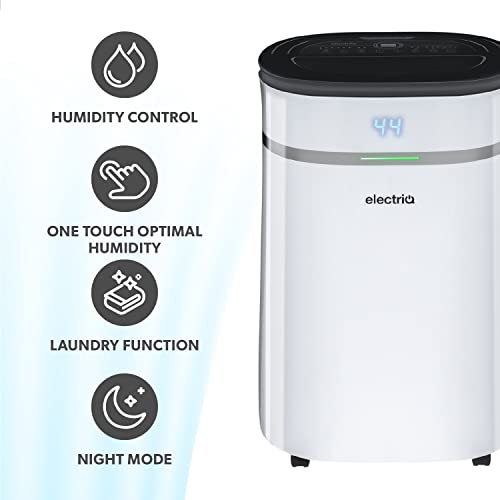 electriQ 12L Low Energy Dehumidifier. Eliminates damp, condensation