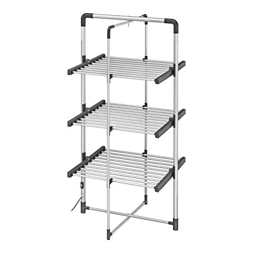 3-Tier Heated Clothes Airer Aluminium BLACK+DECKER 63099