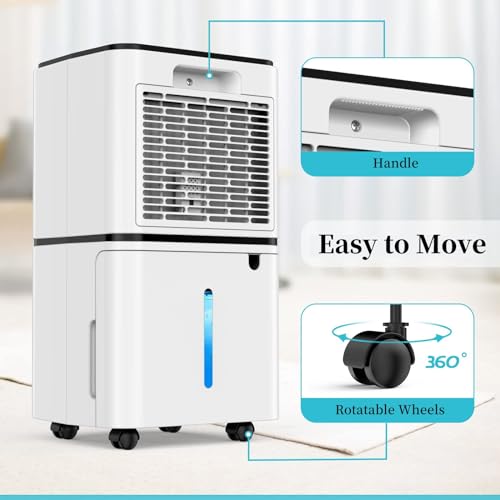 12L Dehumidifier for Home Damp & Condensation