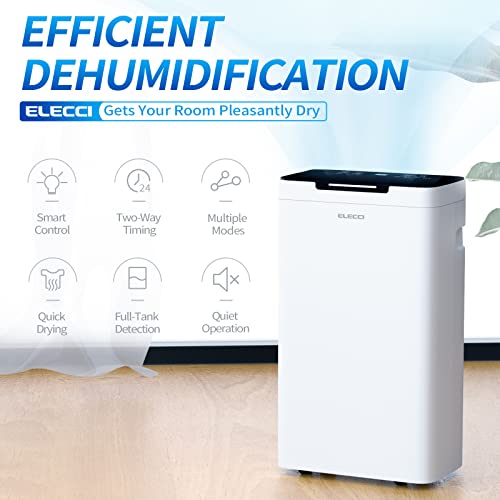 Elecci 12L/Day Dehumidifier, Dehumidifiers for Home