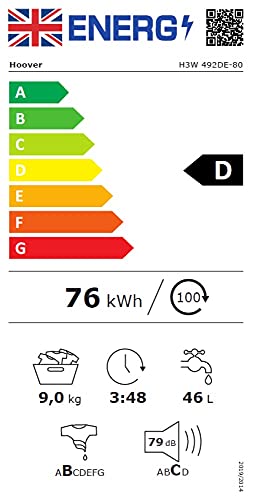 Hoover H-Wash 300 H3W492DE Free Standing Washing Machine