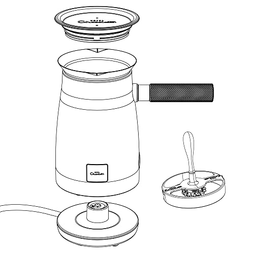 Hotel Chocolat Velvetiser Hot Chocolate Machine Complete Starter Kit, White