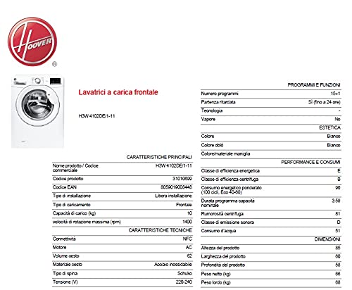 Candy Hoover Group srl H-Wash 300 Lite