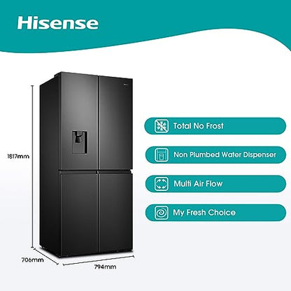 Hisense Freestanding Cross Door Fridge Freezer