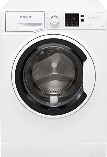 Hotpoint NSWA845CWWUKN 8Kg Washing Machine 1400 RPM B Rated White 1400 RPM