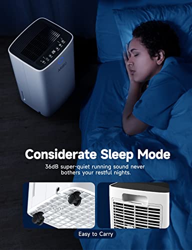 12L/Day Dehumidifier with Digital Humidity Display Control