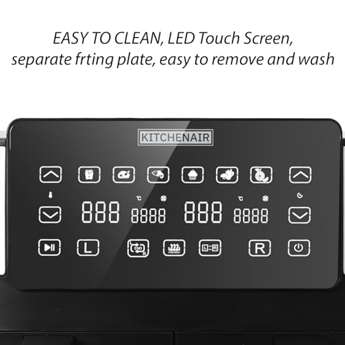 shine planet 7.6L Air Fryer with Double Drawer