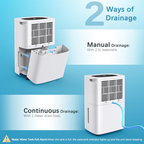 10L/Day Dehumidifiers for Home,Compressor Dehumidifier