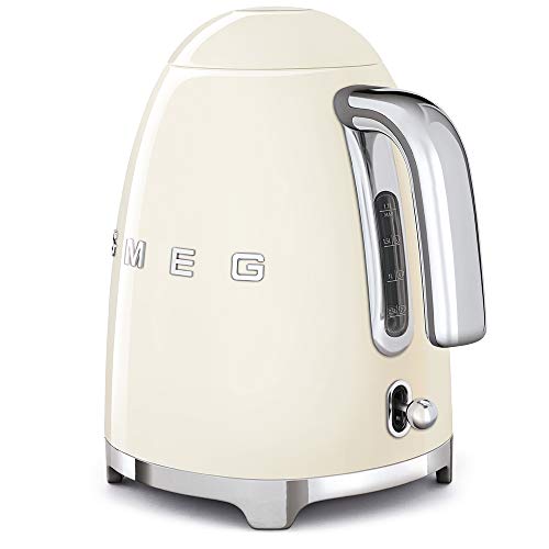 Smeg KLF03CRUK 50's Retro Style Aesthetic Cream Kettle - 1.7 L