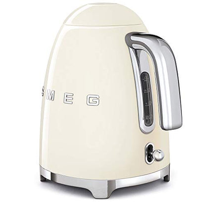 Smeg KLF03CRUK 50's Retro Style Aesthetic Cream Kettle - 1.7 L