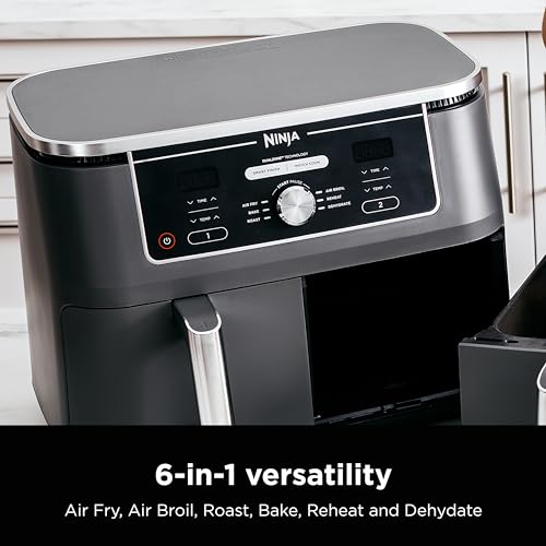 Ninja DZ401 Foodi 10 Quart 6-in-1 DualZone XL 2-Basket Air Fryer