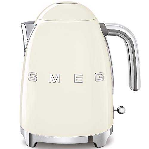 Smeg KLF03CRUK 50's Retro Style Aesthetic Cream Kettle - 1.7 L