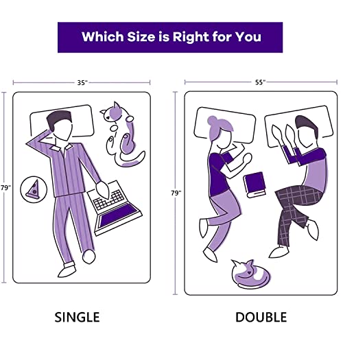 Inofia Sleep Gel Memory Foam Mattress Topper Single