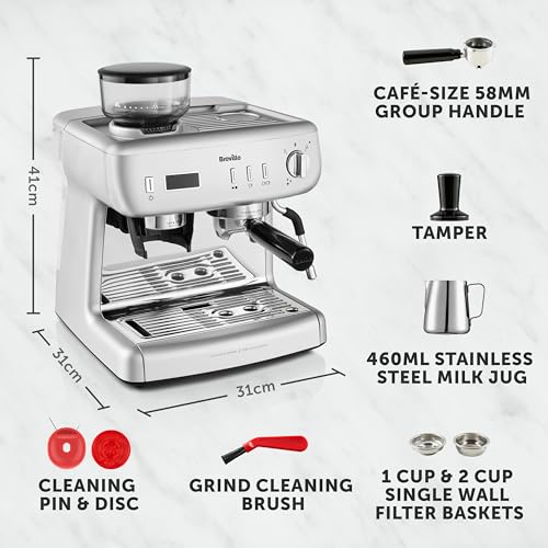 Breville Barista Max+ Espresso, Latte and Cappuccino Coffee Machine [VCF153]