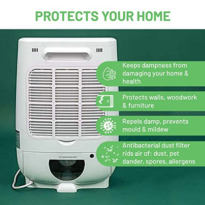 Meaco Portable Dehumidifier DD8L Junior - Compact Desiccant Dehumidifier