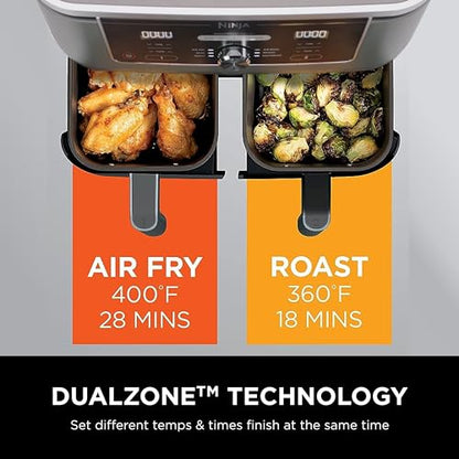 Ninja DZ401 Foodi 10 Quart 6-in-1 DualZone XL 2-Basket Air Fryer