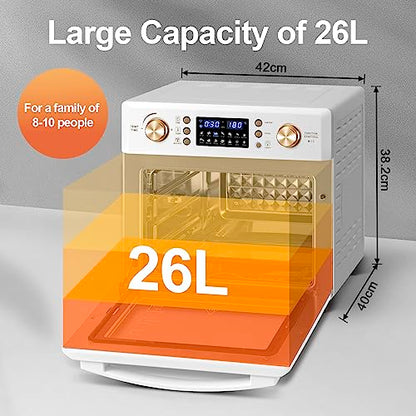 LLIVEKIT 26L Air Fryer Oven, Oil Free Air Fryer
